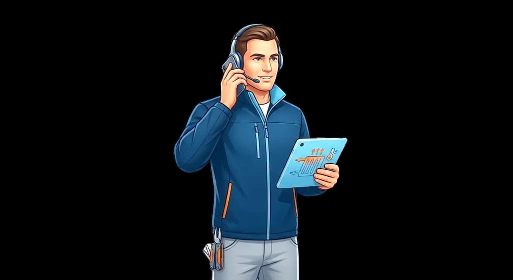 Atendimento da W THERM para contato e solicitação de orçamento